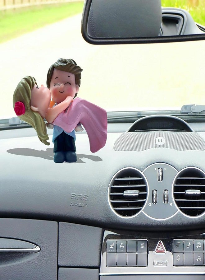 Self Lub Cute Cartoon Couples Action Figure Ornament | Car Dashboard Accessories for Interior Decoration | Adorable Toys for Home Decor Accessories (Couple Design 3) - Image 5